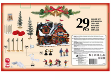 Load image into Gallery viewer, Apres-Ski Lodge Set Lemax Collection 2025 Christmas Village Caddington