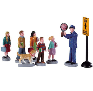 The Crossing Guard  Lemax Village Collection Figurine  for Miniature Christmas Village