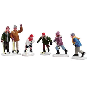 The Home Team Set Of 5 Lemax Figurine Collection Christmas Village