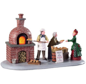 Bread Bakers Lemax Figurine and Table Accent Caddington Italian Ambiance