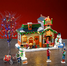 Load image into Gallery viewer, Christmas Cafe Set Lemax Collection 2025 Christmas Village  Caddington
