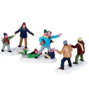 Family Football FigurineLemax Christmas Village Collection