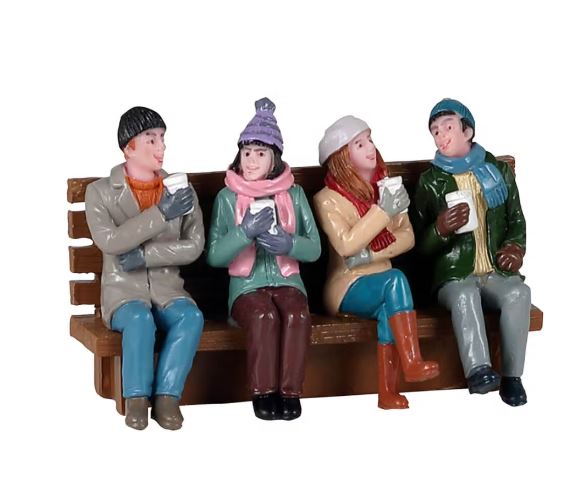 Coffee And Friends Figurine 2021 Lemax Christmas Village Collection