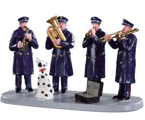 Firehouse Band Lemax Figurine and Table Accent Christmas Caddington Village Collection