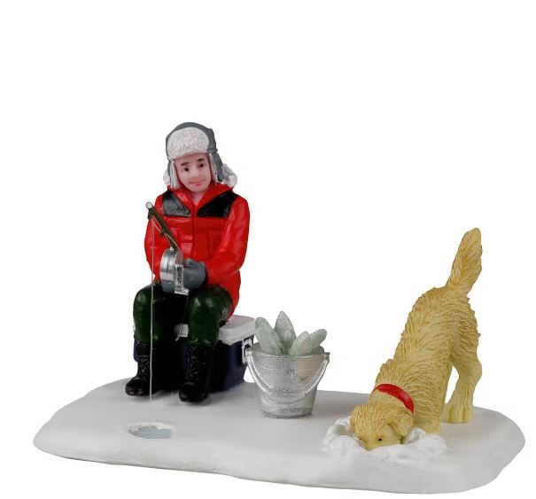 Ice Fishing Buddies  Lemax Collection 2022 Figurine Plymouth Christmas Village