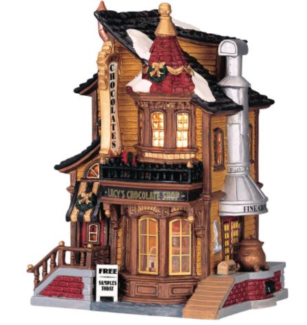 Lucy's Chocolate Shop Lemax Christmas Village Collection House