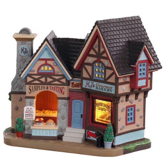 Mj'S Gourmet Bakery Lemax Caddington House Christmas Village Collection