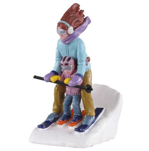 Mommy & Me Ski Figurine  Lemax Christmas Village Collection