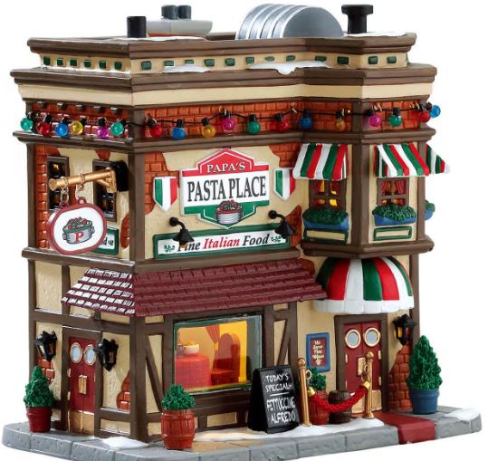 Papas Pasta Place  Caddington Lemax Christmas Village Collection House