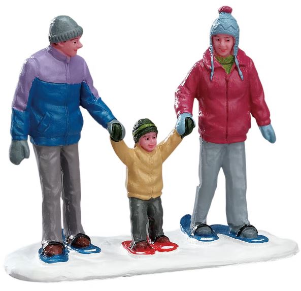 Snowshoe Family Lemax Collection 2022 Figurine Winter Christmas Village