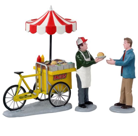 Taco Cart Lemax Figurine Carnival Christmas Village Lemax Collection