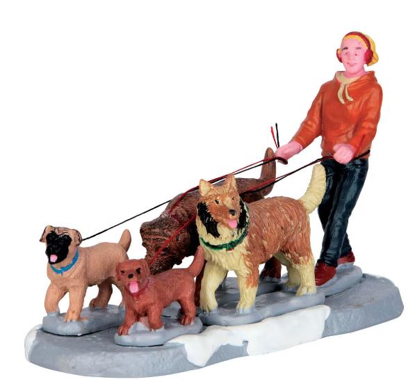 Pack of Pups Figurine Lemax Village Christmas Collection