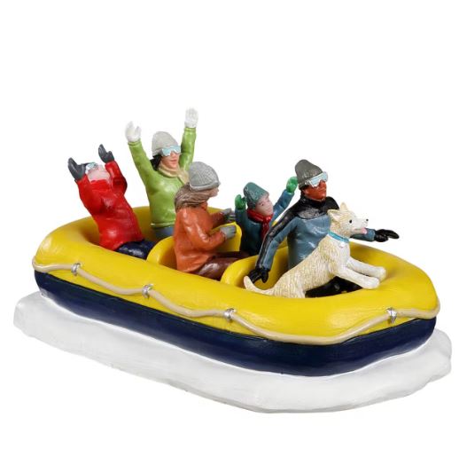 Snow Rafting, 2022 Lemax Figurine and Table Accent Christmas Village Collection